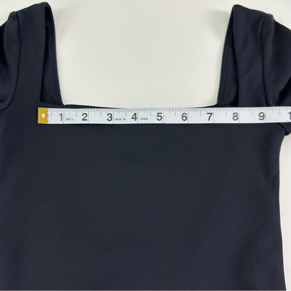 Aritzia Babaton Black Long Sleeve Bodysuit with Square Neckline Size 2XS (XXS) - Picture 14 of 16